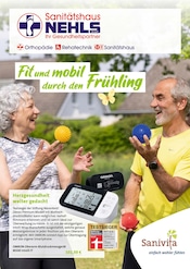 Aktueller Sanitätshaus Nehls GmbH Prospekt mit Blutdruckmessgerät, "Fit und mobil durch den Frühling", Seite 1