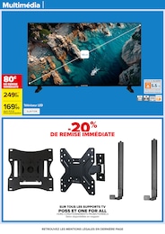 Offre Support Tv dans le catalogue Carrefour du moment à la page 64