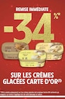 Promo 34% de remise immédiate sur les crèmes glacées Carte D'Or à  dans le catalogue Intermarché à Vasouy