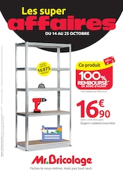 Prospectus Bricolage Mr.Bricolage en cours à Sainte-Menehould et alentours, "Les super affaires", 15 pages, 14/10/2026 - 25/10/2026 Catalogue Bricolage Mr.Bricolage en cours à Sainte-Menehould et alentours, "Les super affaires", 15 pages, 14/10/2026 - 25/10/2026