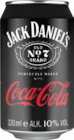 Whiskey-Mix Coca-Cola Angebote von Jack Daniel's bei Getränke Hoffmann Hof für 2,49 €