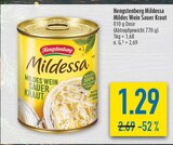 Mildessa Mildes Wein Sauer Kraut Angebote von Hengstenberg bei diska Erlangen für 1,29 €