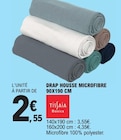 Promo Drap Housse Microfibre 90x190 cm à 2,55 € dans le catalogue E.Leclerc à Chambry