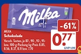 Schokolade im ALDI SÜD Prospekt Schokolade von Milka im aktuellen ALDI SÜD Prospekt für 0,77 €