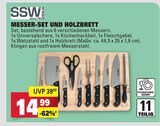 Messer-Set und Holzbrett im Angebot bei Marktkauf in Stuttgart Messer-Set und Holzbrett Angebote von SSW Berlin bei Marktkauf Stuttgart für 14,99 €
