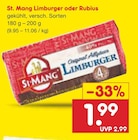 Aktuelles Limburger oder Rubius Angebot bei Netto Marken-Discount in Heilbronn ab 1,99 €