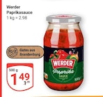 Paprikasauce im Angebot bei GLOBUS in Salzgitter Paprikasauce Angebote von Werder bei GLOBUS Salzgitter für 1,49 €