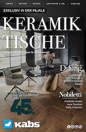 Esszimmermöbel Angebot & Preis im aktuellen Kabs Prospekt Esszimmermöbel Angebot im aktuellen Kabs Prospekt auf Seite 1