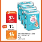 Bébé Maxi Carrés Visage & Corps Doux & Résistants - Netto en promo à 1,96 € chez Netto Bébé Maxi Carrés Visage & Corps Doux & Résistants - Netto dans le catalogue Netto