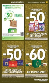 Chocolat Angebote im Prospekt "-50% DE REMISE IMMÉDIATE SUR LE 2ÈME* SUR LES CHOCOLATS CHAMPS-ÉLYSÉES LINDT" von Intermarché Super auf Seite 5