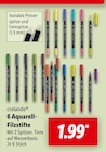 6 Aquarell-Filzstifte Angebote von crelando bei Lidl Hamm für 1,99 €