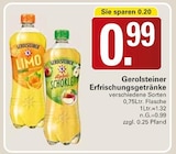 Erfrischungsgetränke im Angebot bei WEZ in Löhne Erfrischungsgetränke Angebote von Gerolsteiner bei WEZ Löhne für 0,99 €