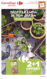 Catalogue Supermarchés Carrefour Market en cours à Campigneulles-les-Petites et alentours, "PROFITER ENFIN DE SON JARDIN : PLANTATIONS", 14 pages, 25/02/2025 - 16/03/2025