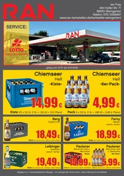 RAN Tankstellen Prospekt der aktuellen Woche mit 2 Seiten, gültig von 01.07.2026 bis 15.07.2026, in Meckenbeuren und Umgebung Aktueller RAN Tankstellen Prospekt in Meckenbeuren und Umgebung, "RAN" mit 2 Seiten, 01.07.2026 - 15.07.2026