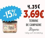 Terrine de campagne - Bioporc en promo chez Naturalia Terrine de campagne - Bioporc dans le catalogue Naturalia