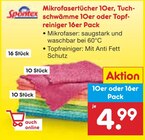 Mikrofasertücher 10er, Tuchschwämme 10er oder Topfreiniger 16er Pack im Angebot bei Netto Marken-Discount in Jena Mikrofasertücher 10er, Tuchschwämme 10er oder Topfreiniger 16er Pack Angebote von Spontex bei Netto Marken-Discount Jena für 4,99 €