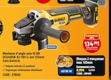 Meuleuse d'angle sans fil XR DCG405N-XJ 18V Li-ion 125mm - DEWALT en promo chez Screwfix Roubaix à 9,99 €