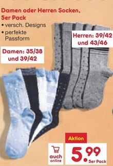 Damen oder Herren Socken bei Netto Marken-Discount in Heidenheim Damen oder Herren Socken im Angebot bei Netto Marken-Discount Heidenheim für 5,99 €