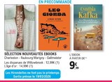 SÉLECTION NOUVEAUTÉS EBOOKS à 9,99 € dans le catalogue E.Leclerc