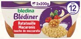 Blédîner Bol Ratatouille Macaroni Mozzarella - BLÉDINA dans le catalogue Intermarché Super