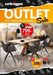 Aktueller Zurbrüggen Prospekt mit Esstisch, "OUTLET Sale", Seite 1