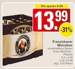 Aktuelle Bier Angebote bei WEZ in Löhne Aktuelles Weissbier Angebot bei WEZ in Löhne ab 13,99 €