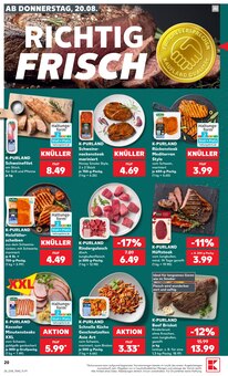 Rindfleisch im Kaufland Prospekt "Hier bin ich richtig" mit 63 Seiten (Jena)