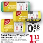 Aktuelle Mülleimer Angebote bei E center in Wiesbaden Aktuelles Tragegriff Müllbeutel 35 Liter Angebot bei E center in Wiesbaden ab 0,88 €