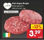 Aktuelle Schweinefleisch Angebote bei Netto Marken-Discount in Bremen Aktuelles Irish Angus Burger Angebot bei Netto Marken-Discount in Bremen ab 3,29 €