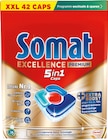 Spülmaschinencaps oder -tabs im Rossmann Prospekt Spülmaschinencaps oder -tabs von Somat im aktuellen Rossmann Prospekt für 7,99 €