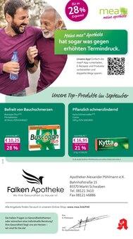 mea - meine apotheke Prospekt der Woche "Unsere September-Angebote" Seite 1, 01.09.2025 bis 30.09.2025 für Markt Schwaben Aktueller mea - meine apotheke Prospekt "Unsere September-Angebote" Seite 1 von 4 Seiten für Markt Schwaben