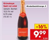 Sekt rot-mild Angebote von Krimskoye bei Netto Marken-Discount Schwerin für 9,99 €
