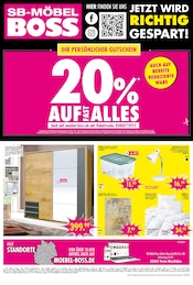 Aktueller SB Möbel Boss Prospekt mit Kopfkissen, "20% AUF FAST ALLES", Seite 4