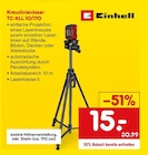 Kreuzlinienlaser TC-KLL 10/170 im Netto Marken-Discount Prospekt Kreuzlinienlaser TC-KLL 10/170 von Einhell im aktuellen Netto Marken-Discount Prospekt für 15,00 €
