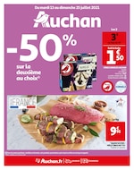 Catalogue Auchan à Suresnes, avec 60 pages Prospectus Auchan à Suresnes, "-50% sur la deuxième au choix", 60 pages, 13/07/2021 - 25/07/2021