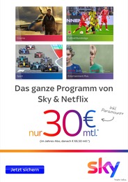 Sky Prospekt: "Das ganze Programm von Sky & Netflix", 4 Seiten, 01.12.2022 - 31.12.2022