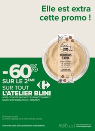 Prix et réduction L'Atelier Blini dans le prospectus Carrefour Proximité en cours Offre L'Atelier Blini dans le catalogue Carrefour Proximité du moment à la page 5