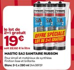 Promo Mastic SA2 Sanitaire à 19,00 € dans le catalogue Gedimat à Saint-Maurice-la-Clouère