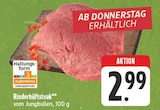 EDEKA Breitengüßbach - Rinderhüftsteak Angebot im Prospekt Rinderhüftsteak bei EDEKA im Breitengüßbach Prospekt für 2,99 €