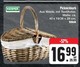 Picknickkorb von KESPER im aktuellen E center Prospekt für 16,99 €