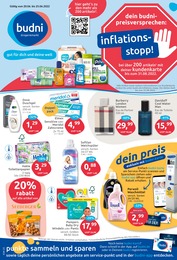 BUDNI Prospekt "gut für dich und deine umwelt.", 8 Seiten, 20.06.2022 - 25.06.2022 BUDNI Prospekt gut für dich und deine umwelt., 8 Seiten, 20.06.2022 - 25.06.2022