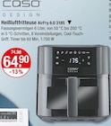 Heißluftfritteuse AirFry 6.0 3185 im V-Markt Prospekt Heißluftfritteuse AirFry 6.0 3185 von Caso im aktuellen V-Markt Prospekt für 64,90 €