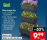 Pflanzregal 4er im Angebot bei Netto Marken-Discount in Amberg Pflanzregal 4er Angebote bei Netto Marken-Discount Amberg für 9,99 €