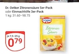 Zitronensäure im Angebot bei GLOBUS in Koblenz Zitronensäure Angebote von Dr. Oetker bei GLOBUS Koblenz für 0,79 €