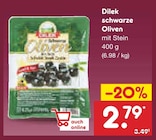 Antipasti im Netto Marken-Discount Prospekt schwarze Oliven von Dilek im aktuellen Netto Marken-Discount Prospekt für 2,79 €