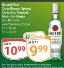 Aktuelles Bacardi Rum Carta Blanca Angebot bei GLOBUS in Halle (Saale) ab 9,99 €