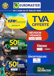 Catalogue Garages & Automobile Euromaster en cours à Puy-Guillaume et alentours, "EUROMASTER", 9 pages, 23/06/2025 - 29/06/2025