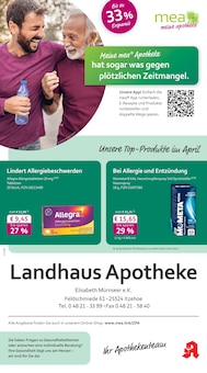 mea - meine apotheke Prospekt der KW 14 "Unsere April-Angebote" Aktueller mea - meine apotheke Prospekt "Unsere April-Angebote" Seite 1 von 4 Seiten