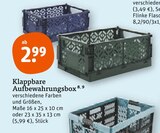 Klappbare Aufbewahrungsbox Angebote bei tegut Jena für 2,99 €