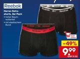 Herren Retro-shorts, 2er Pack Angebote von Reebok bei Netto Marken-Discount Paderborn für 9,99 €